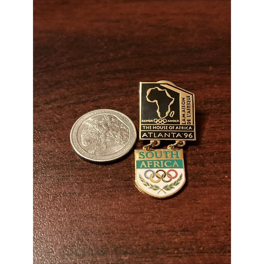 1996 Atlanta Olympics‎ The House Of Africa South Africa Lapel Hat Pin